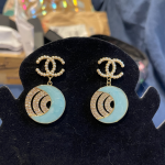+ 3 Bông tòn teng chanel chân châu xanh-187
