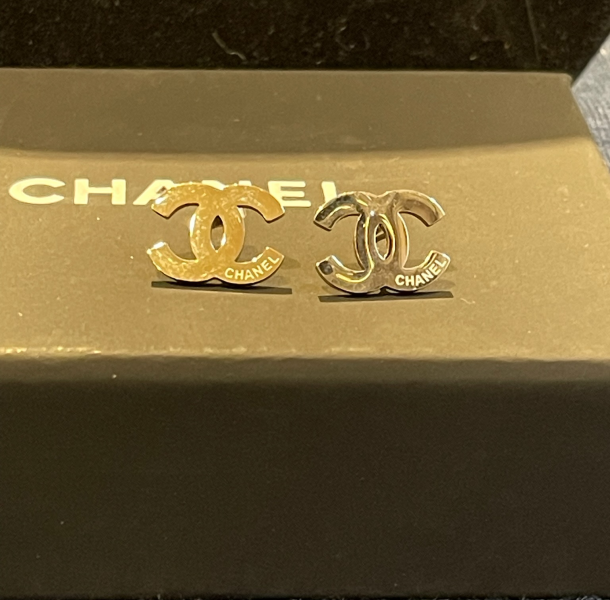 Bông chanel vàng trắng